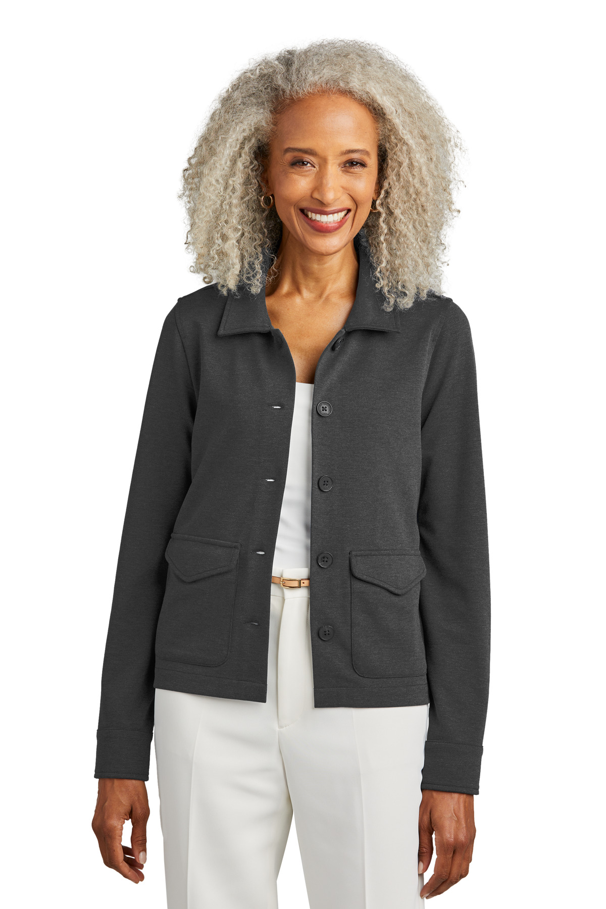 Brooks Brothers Women's Mid-Layer Stretch Button Jacket BB18205 16
