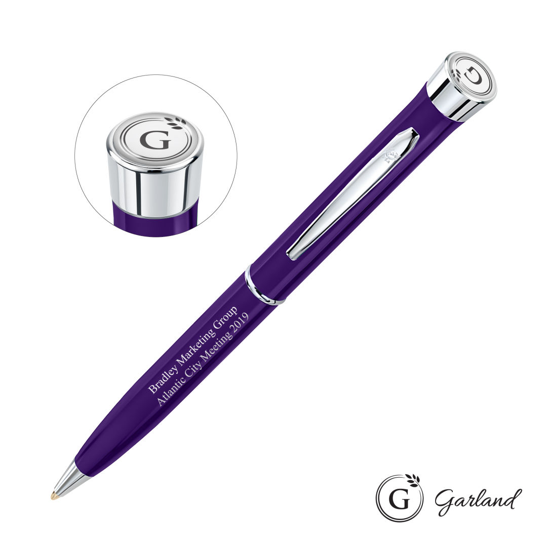 Garland® Color Twist Ballpoint Pen - Chrome Accent