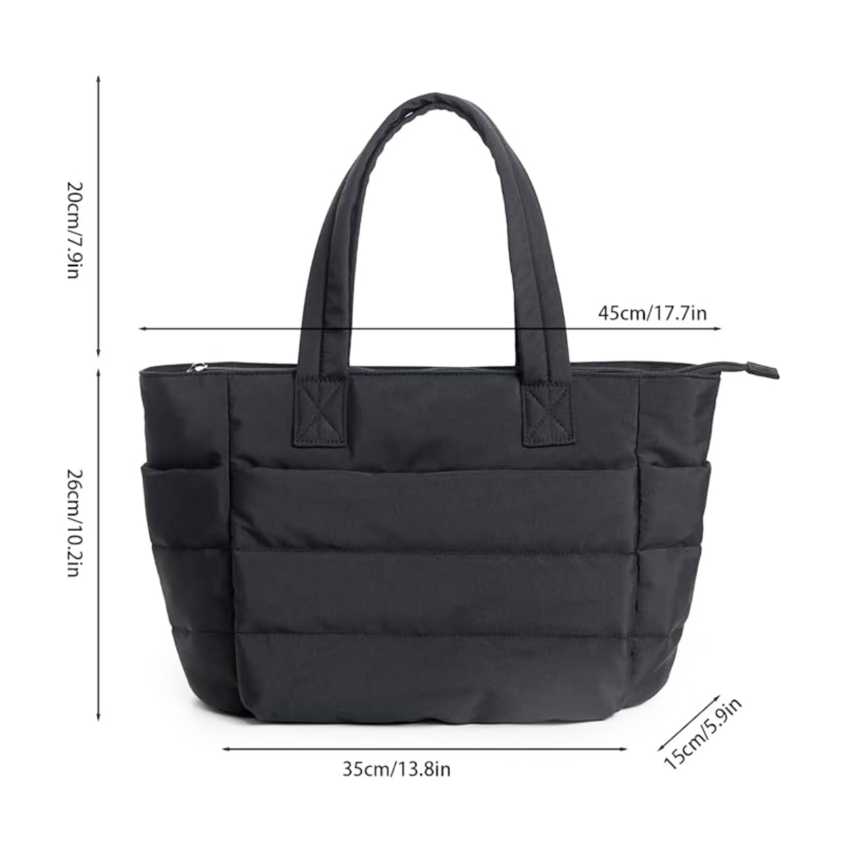 15L Large Capacity Women's Shoulder Tote Laptop Bag 5