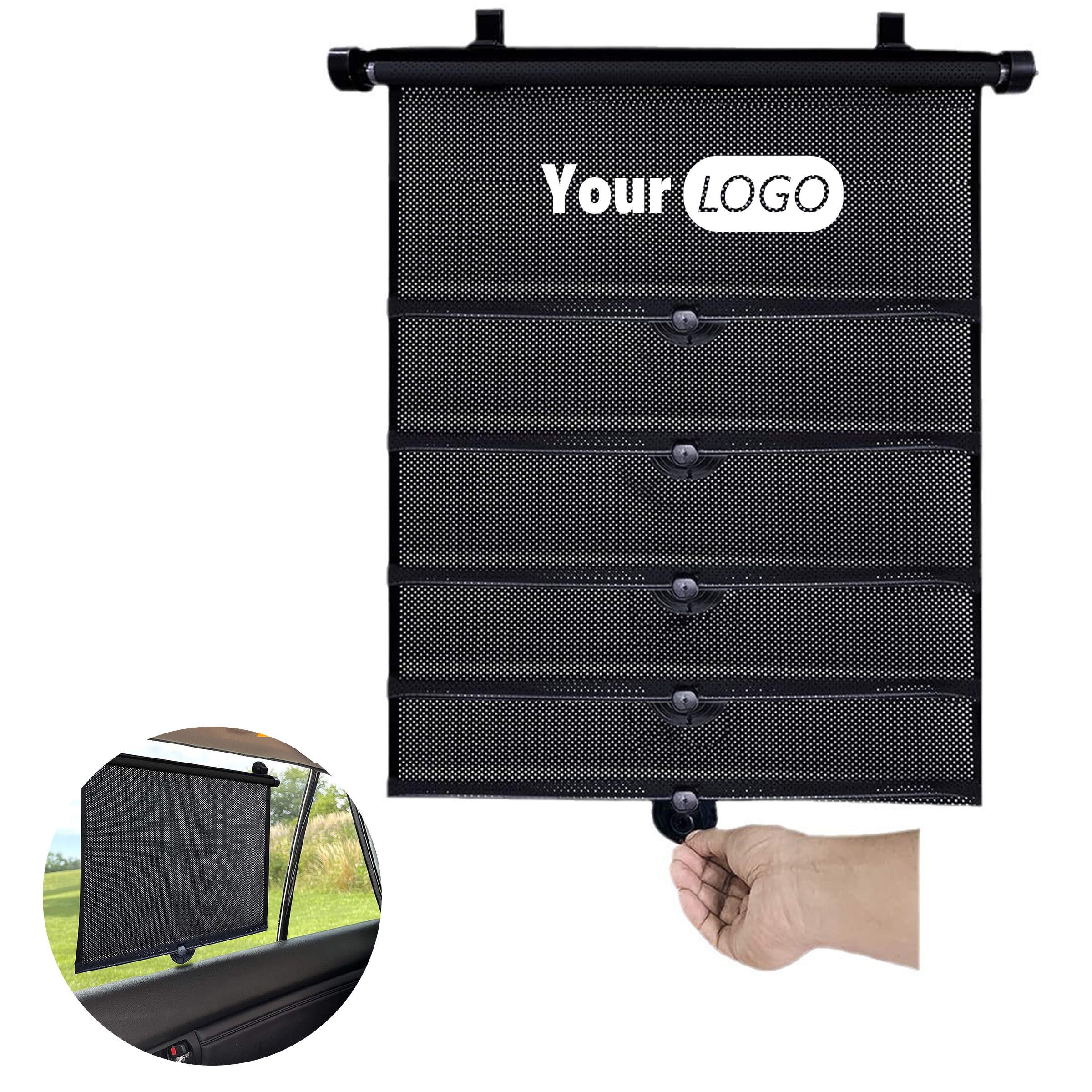 Silicone Car Retractable Side Sunshade 4