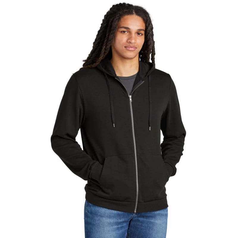 District Perfect Tri Fleece Full-Zip Hoodie, custom hoodie or sweatshirt with logo imprint 5