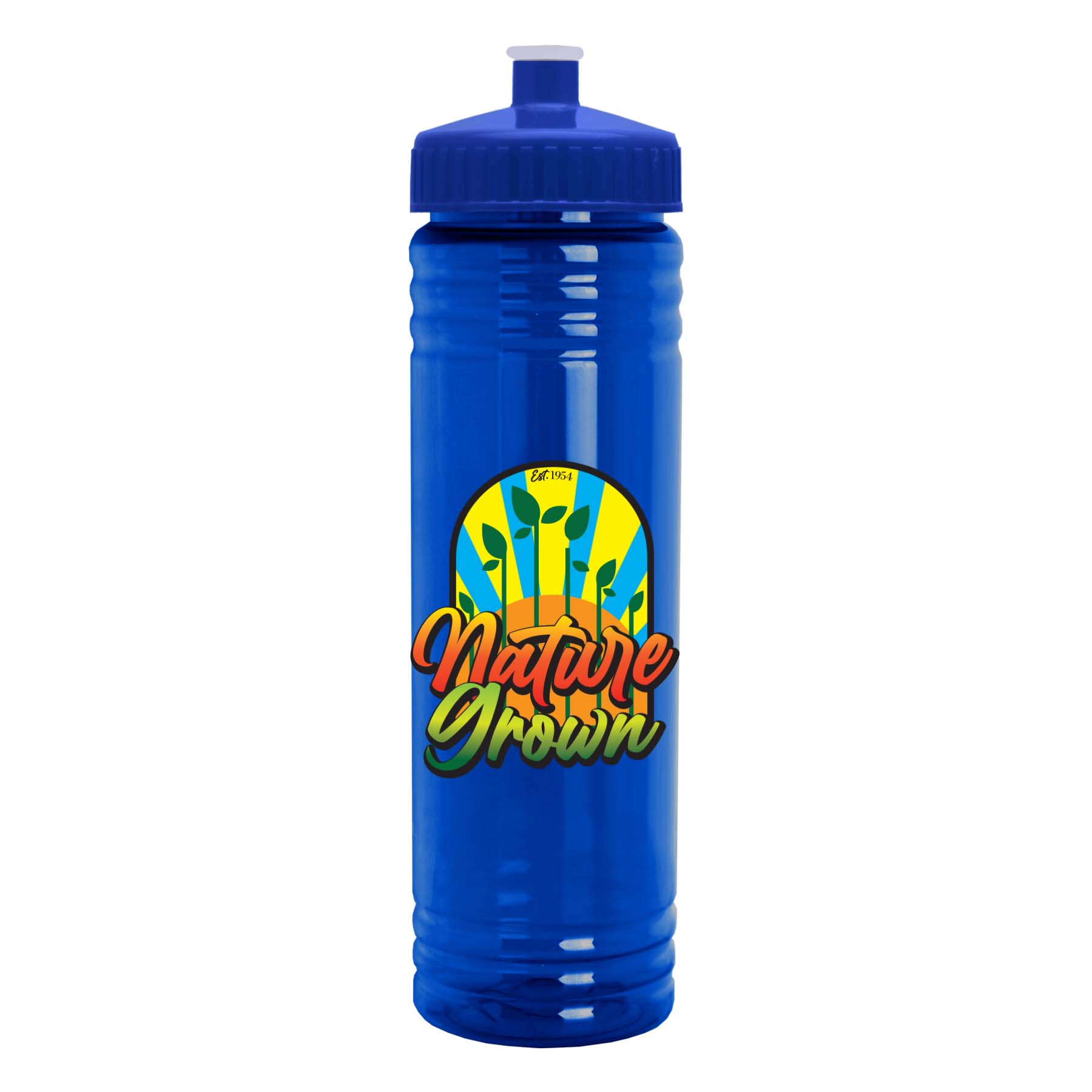 24 oz. Slim Fit UpCycle RPET Bottle with Push-Pull Digital 1