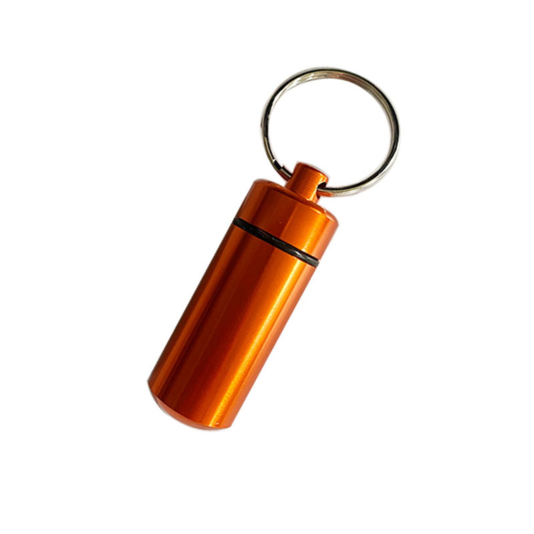 Waterproof Aluminum Pill Box Case With Keychain 9