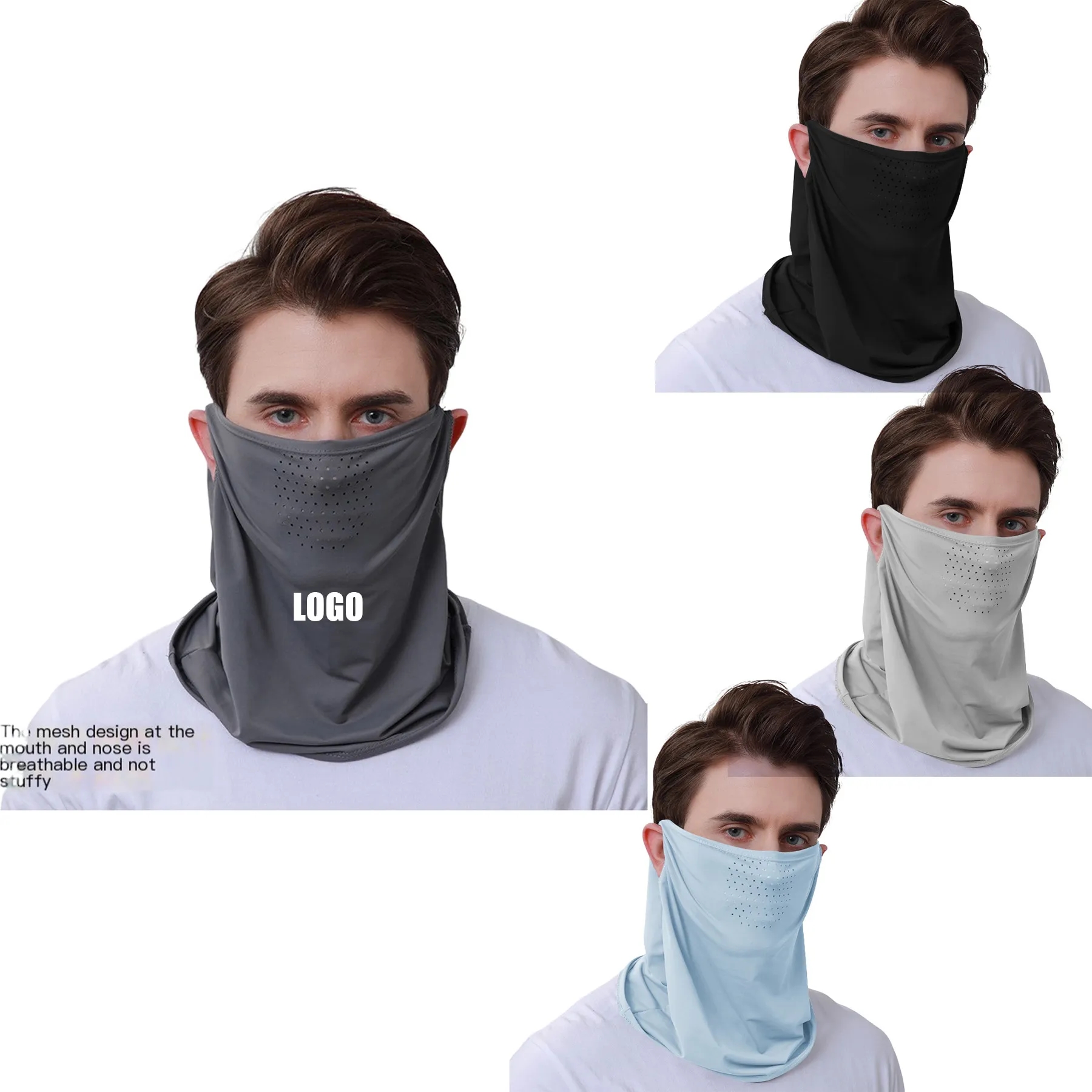 Ice Silk Sunscreen Riding Face Mask Protects Against Uv Rays 1