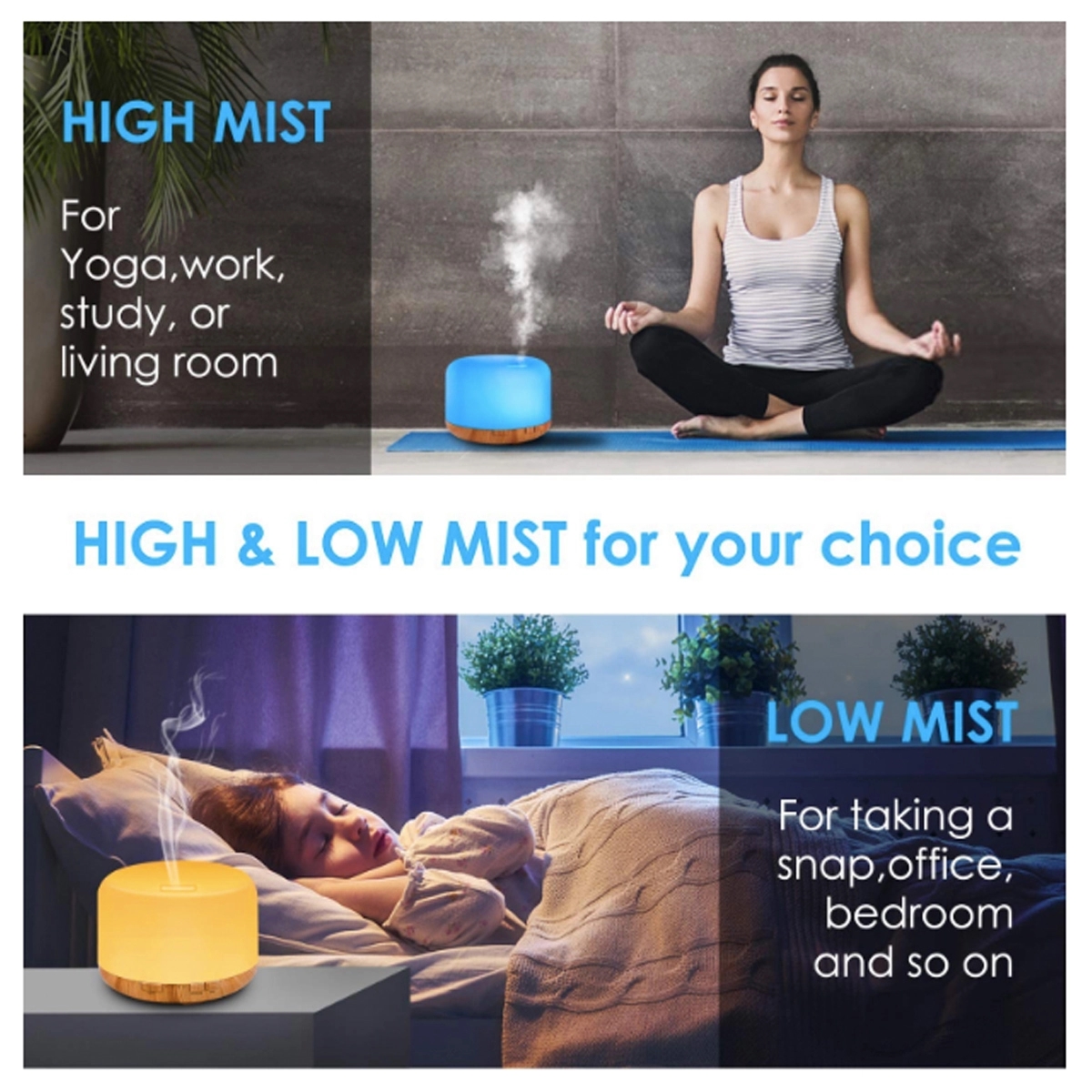 500ml Remote Control Diffusers for Essential Oils 9
