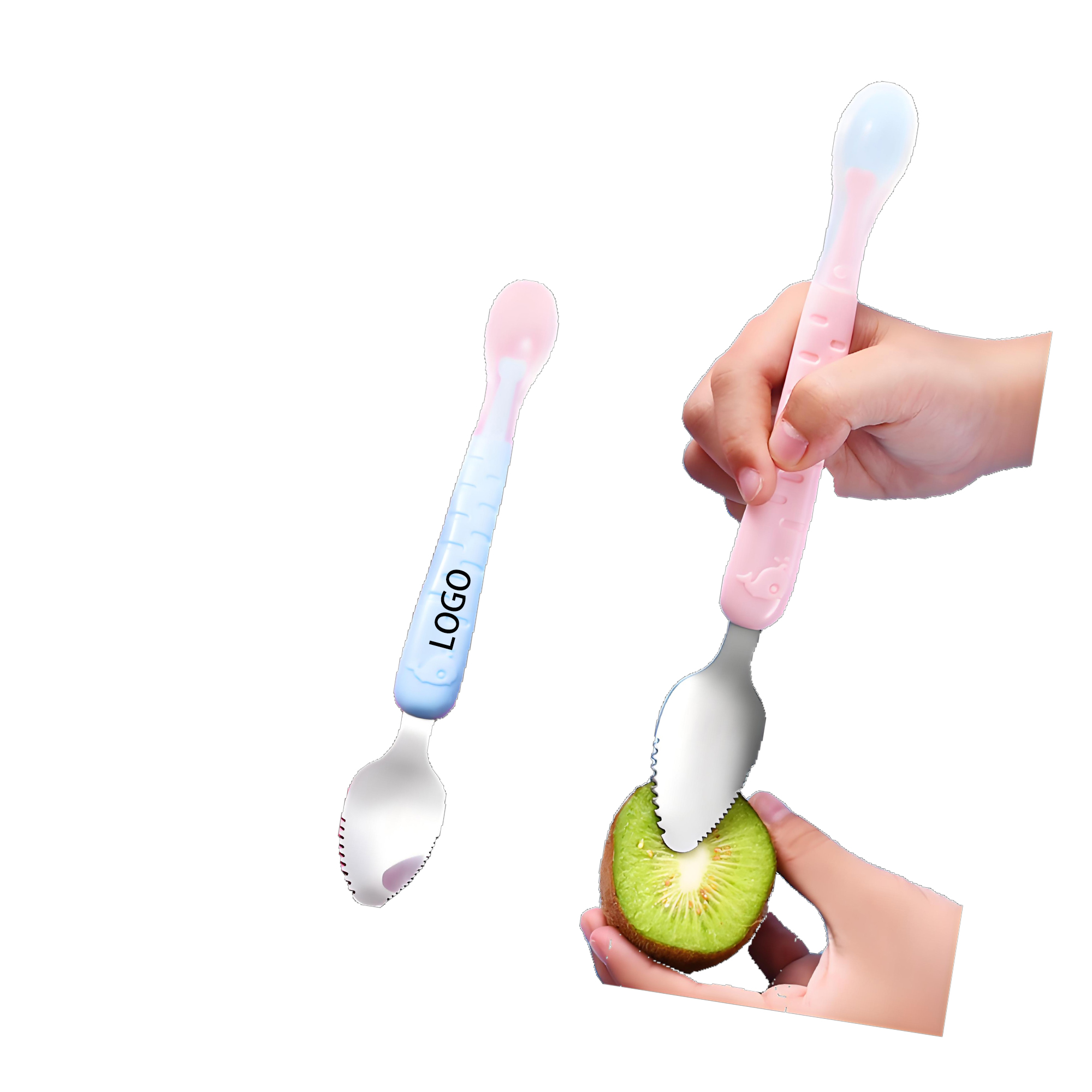 Baby Fruit Scraping Mud Spoon 2