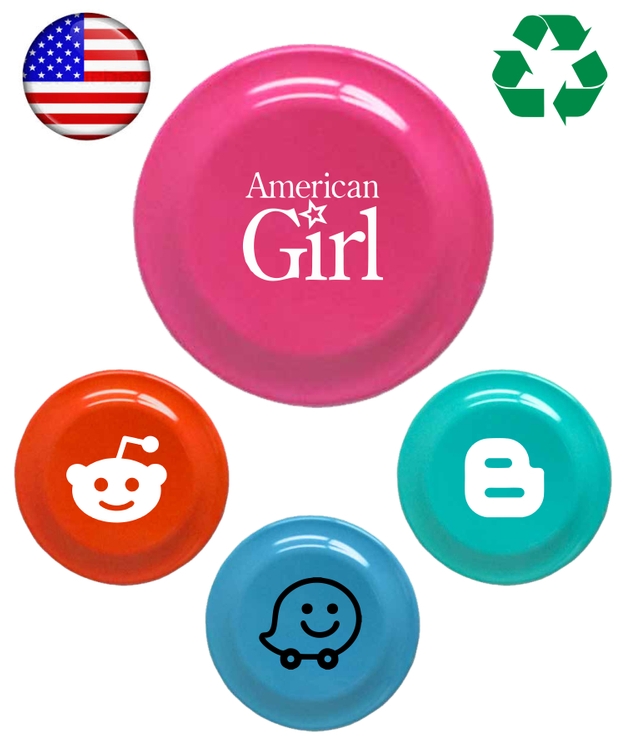 USA Made - Frisbee - 9 inch Round Flying Disc - Tropical Colored 2