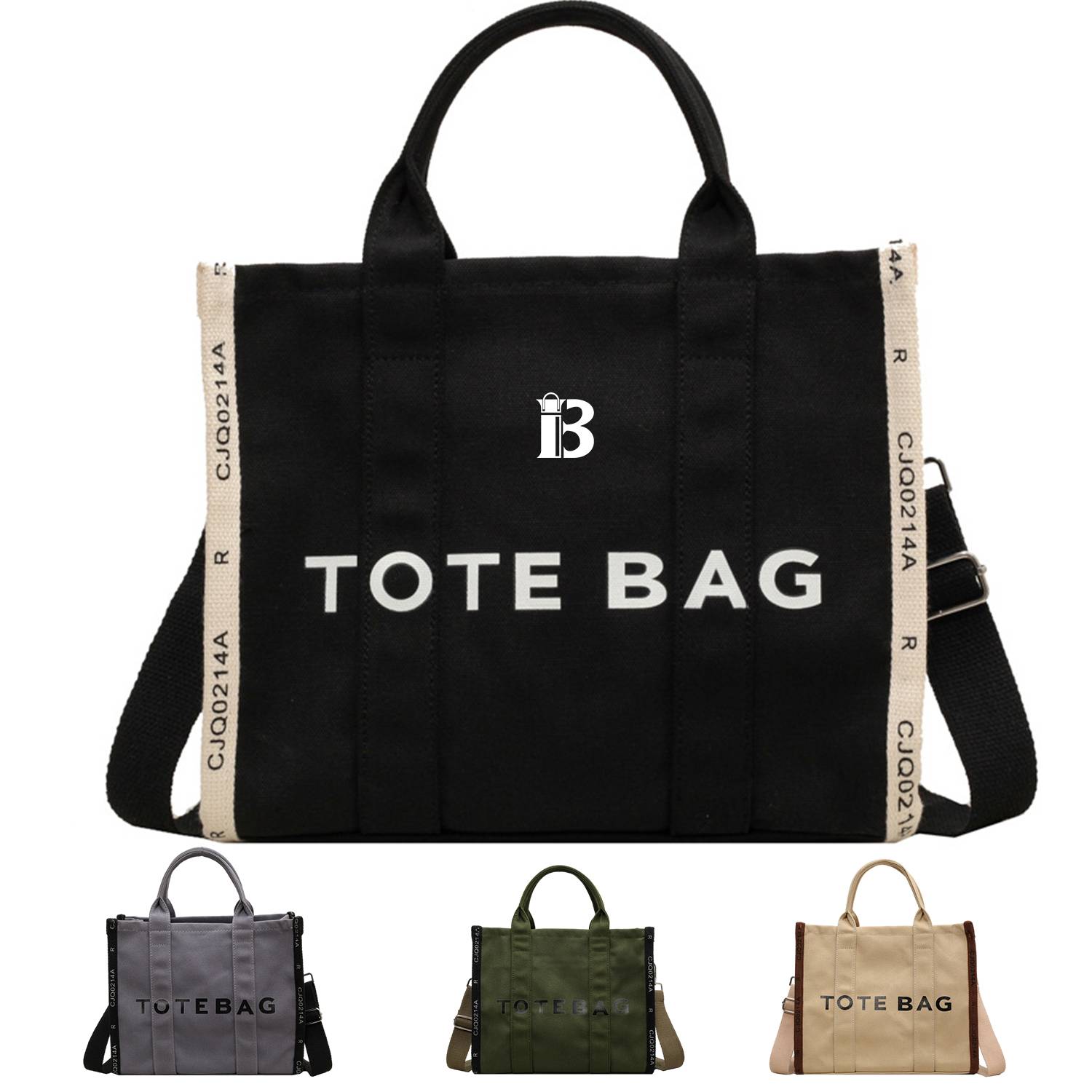 Canvas Crossbody Bag Trendy Printed Tote 6