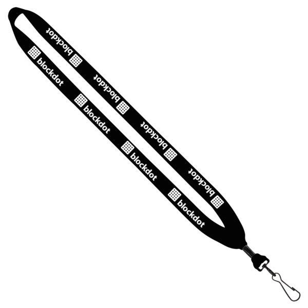 3/4" Cotton Lanyard with Metal Crimp & Swivel Snap Hook 8