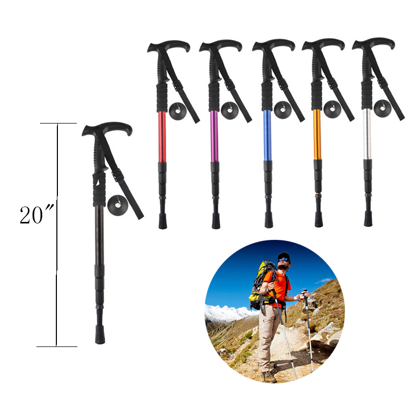 Foldable Aluminum Walking Stick Alpenstock 2