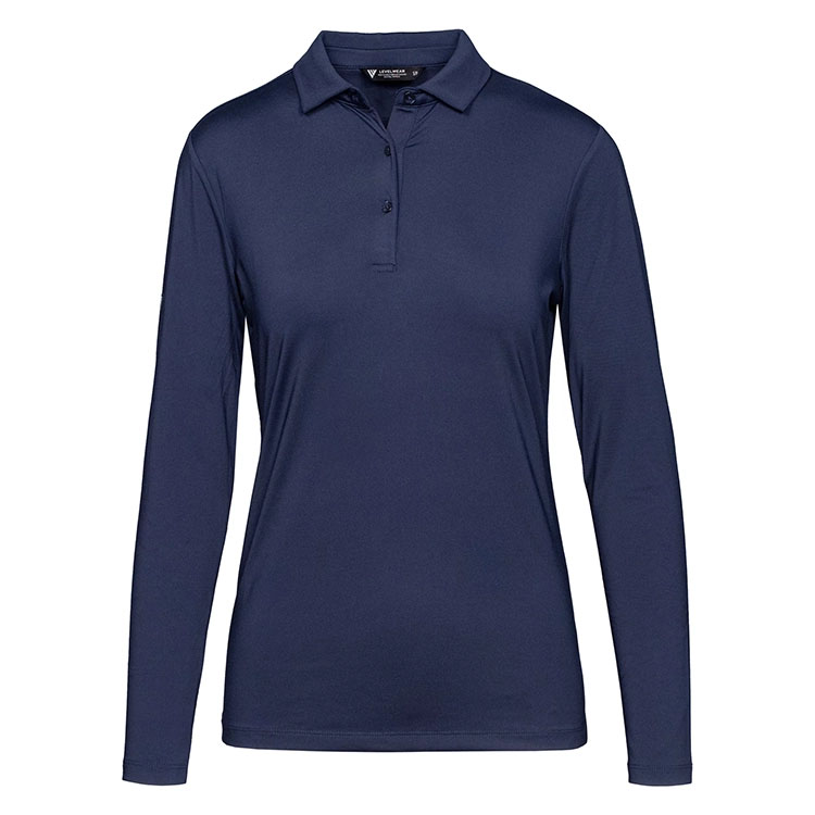 Levelwear Ladies Long Sleeve Canyon Polo 3