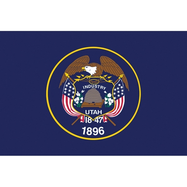 Utah Official Stick Flag 1
