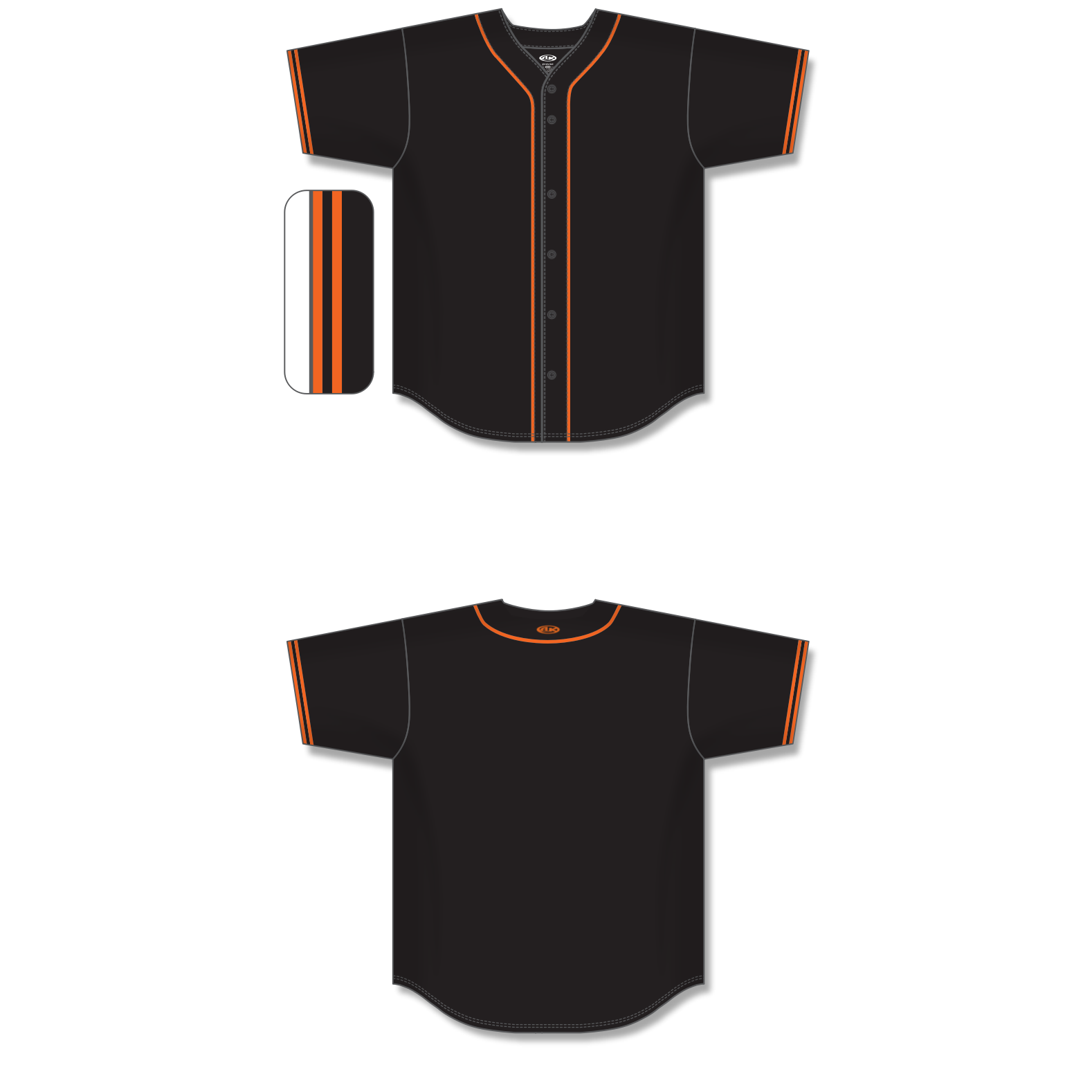 Full Button Baseball Jerseys BA5500-SF-G01 9