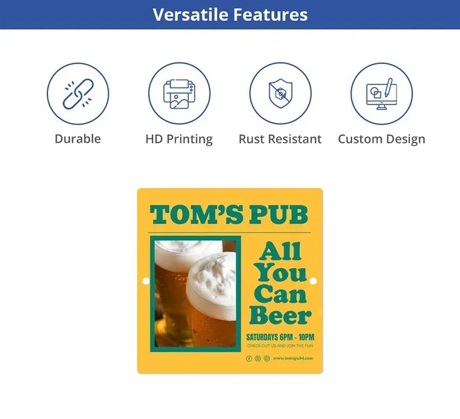 Custom Beer Signs(1' x1') SQFT 7