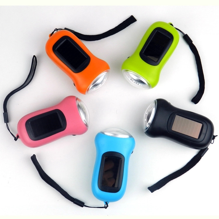 Solar & Hand Crank Rechargeable Flashlight 2