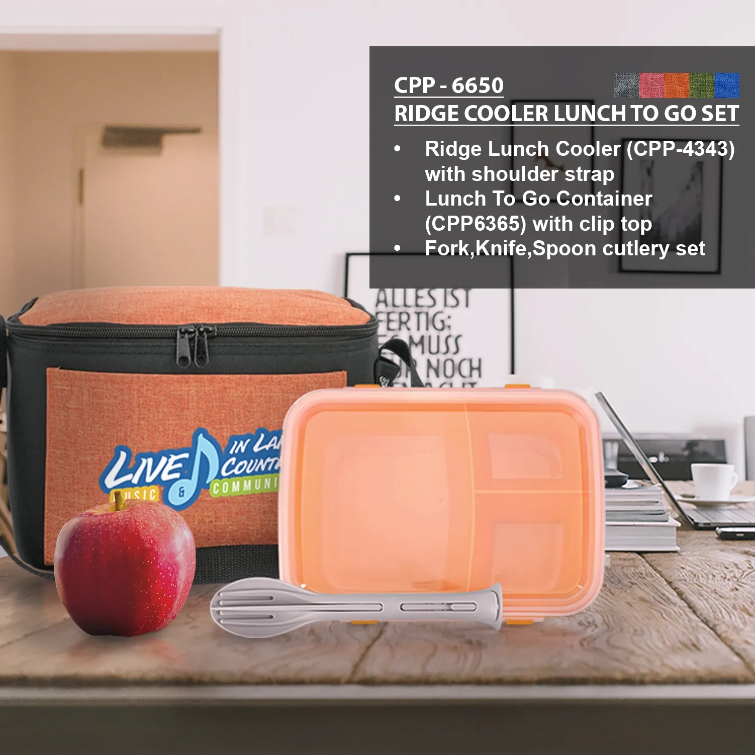 Ridge Cooler Lunch To Go Set 3