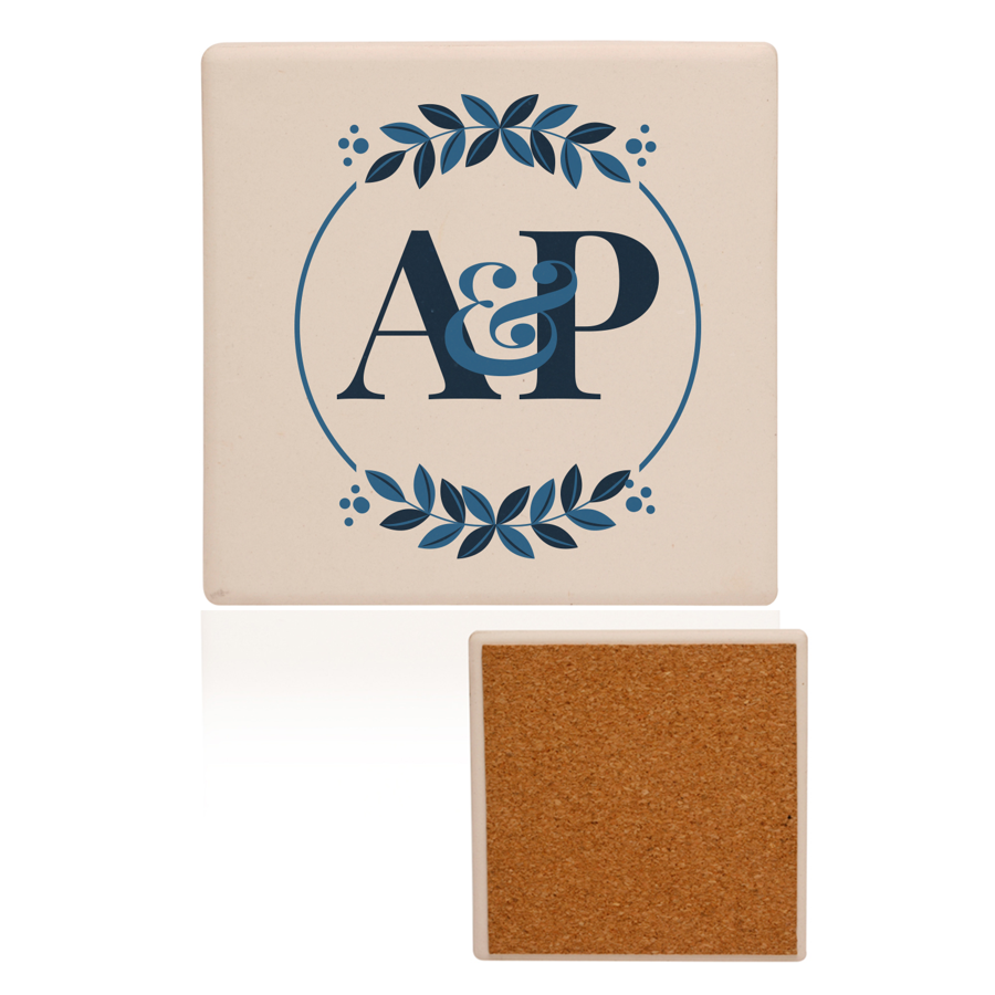 Personalized Ceramic Coasters 4" 2