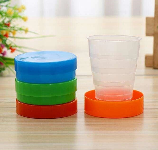 Plastic Telescopic Collapsible Folding Cup 7
