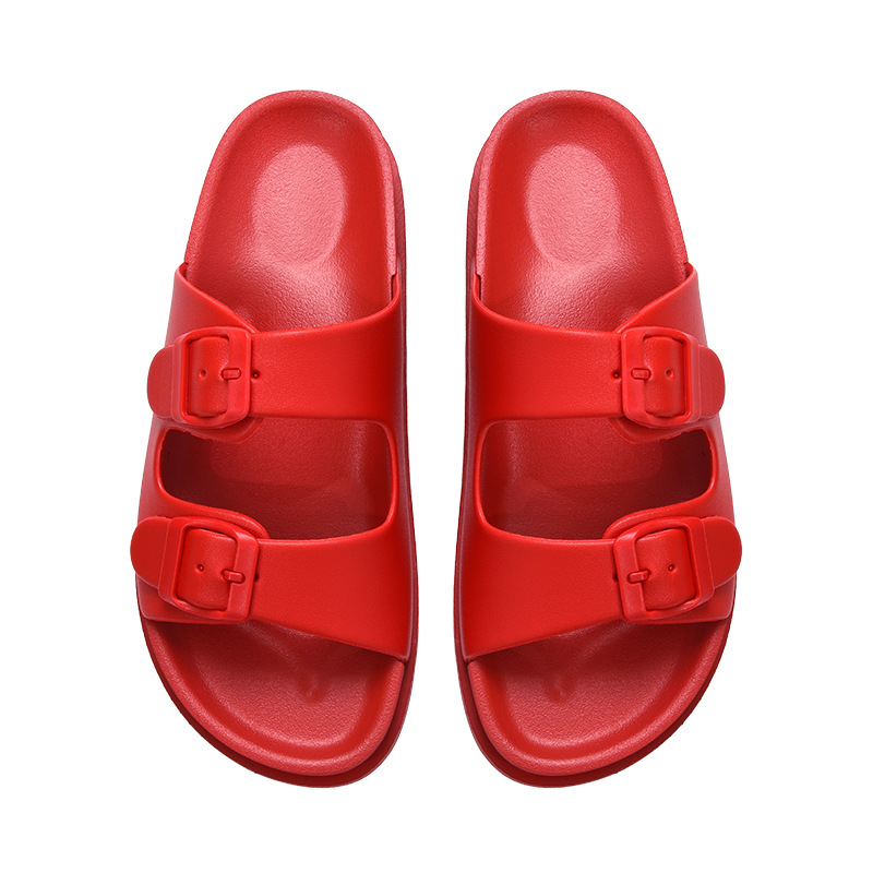 Adjustable Double Straps PVC Slides 6
