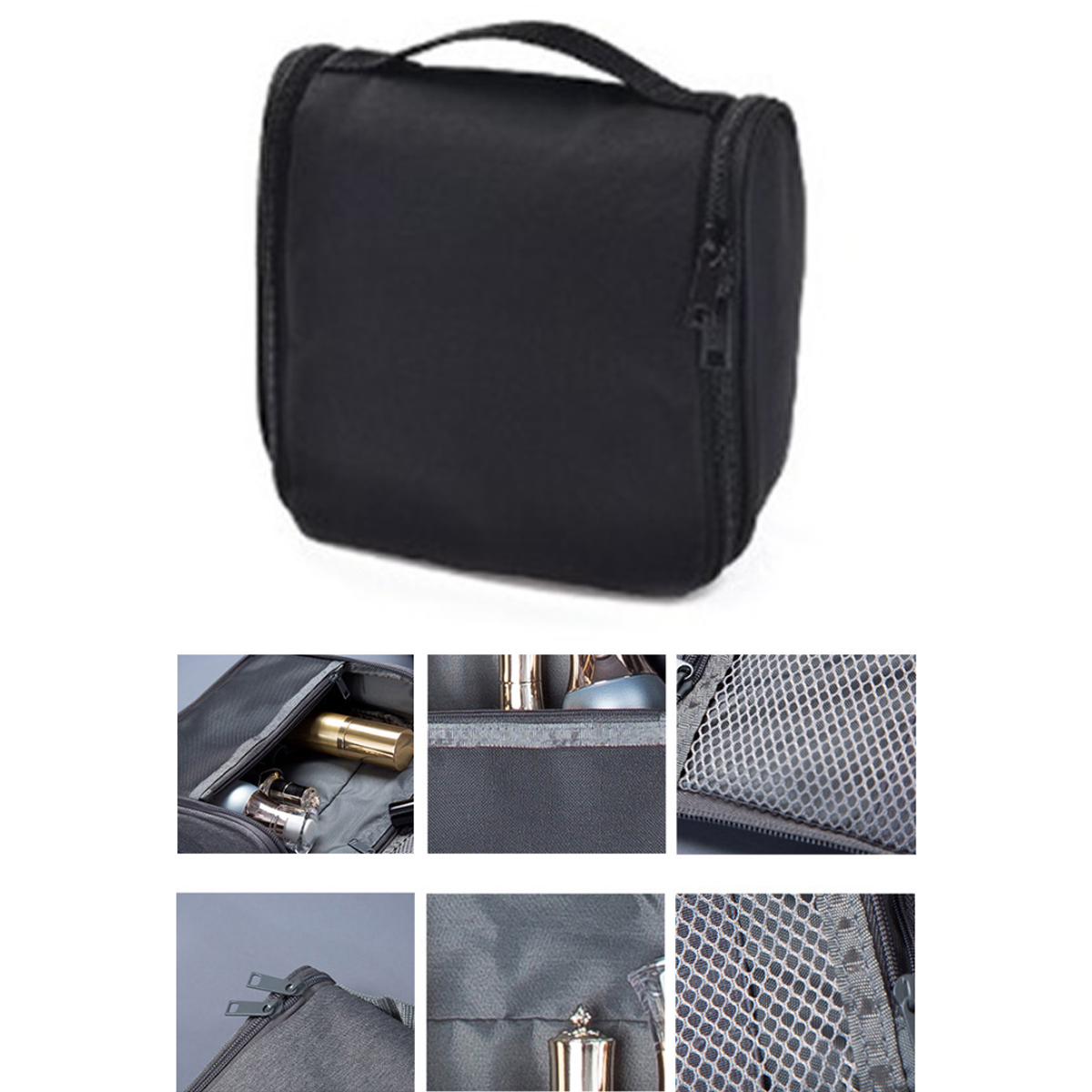 Customizable Hanging Travel Toiletry Bag with Hook 3