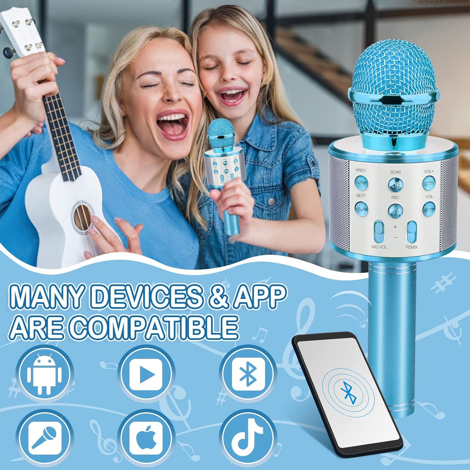 Promotek iBank® Bluetooth Karaoke Microphone 2