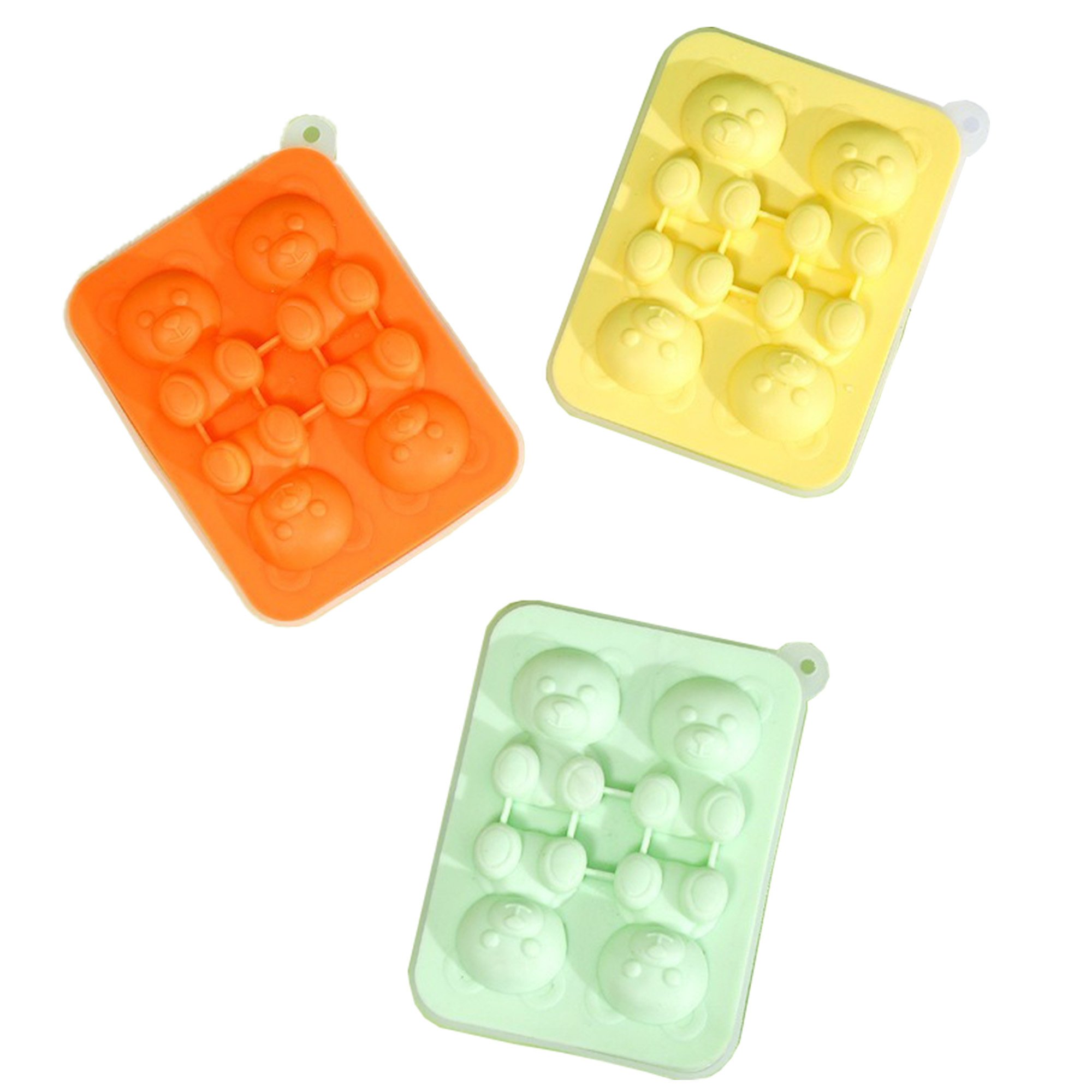 MOQ100 Silicone Bear Ice Tray 5