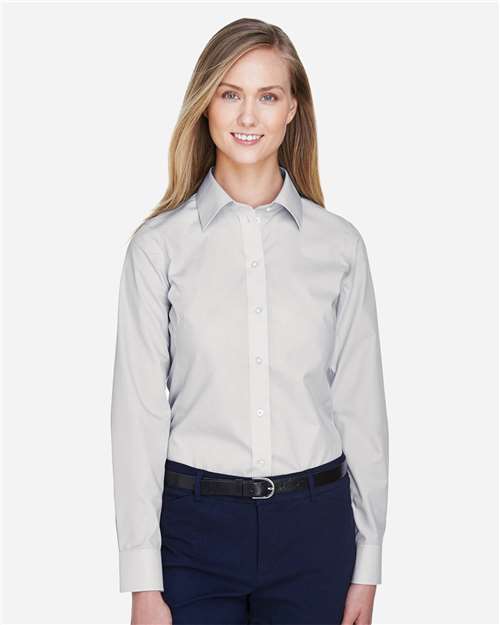 Women's Crown Collection® Broadcloth Woven Dress Shirt - D620W 8