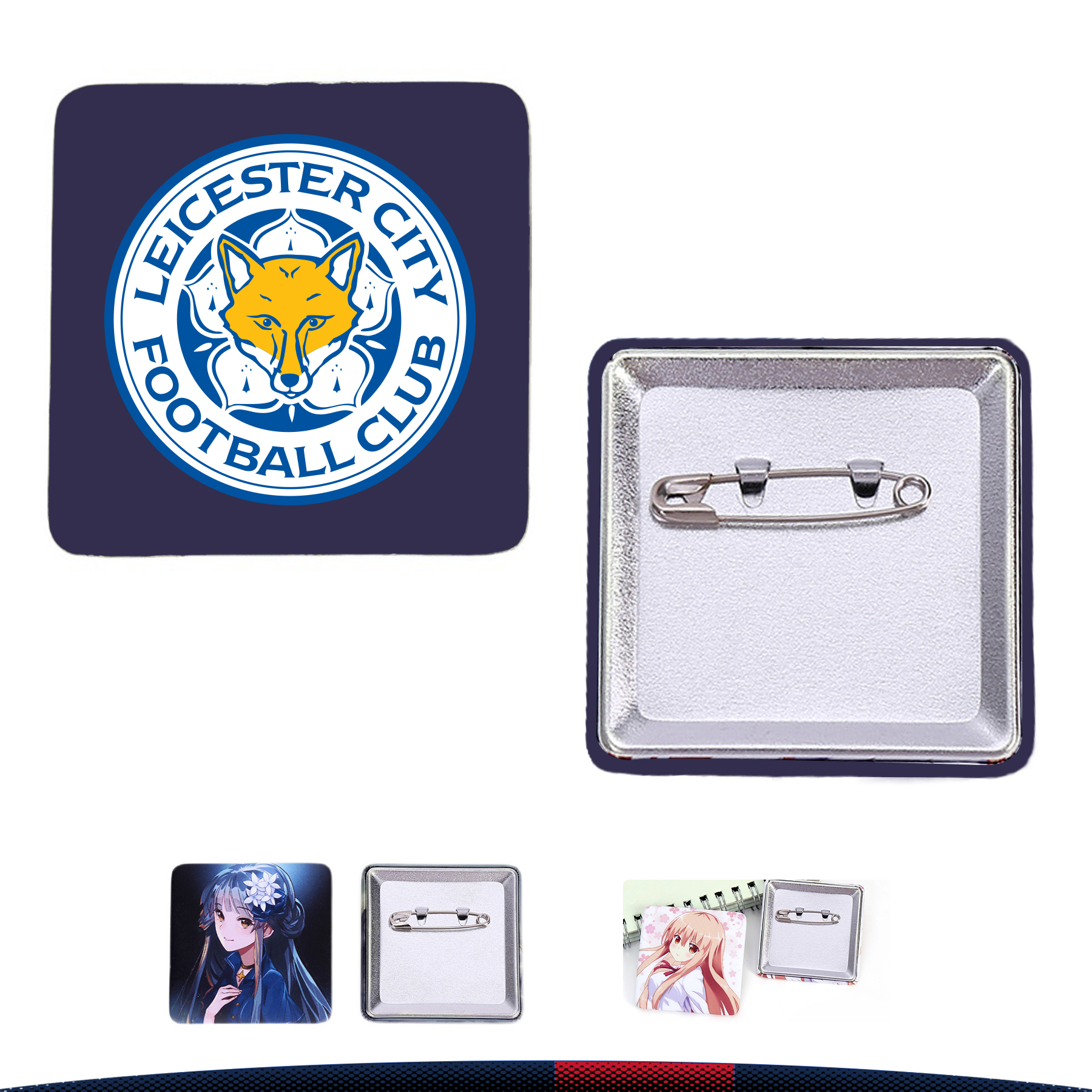 Square Pin Badge 2