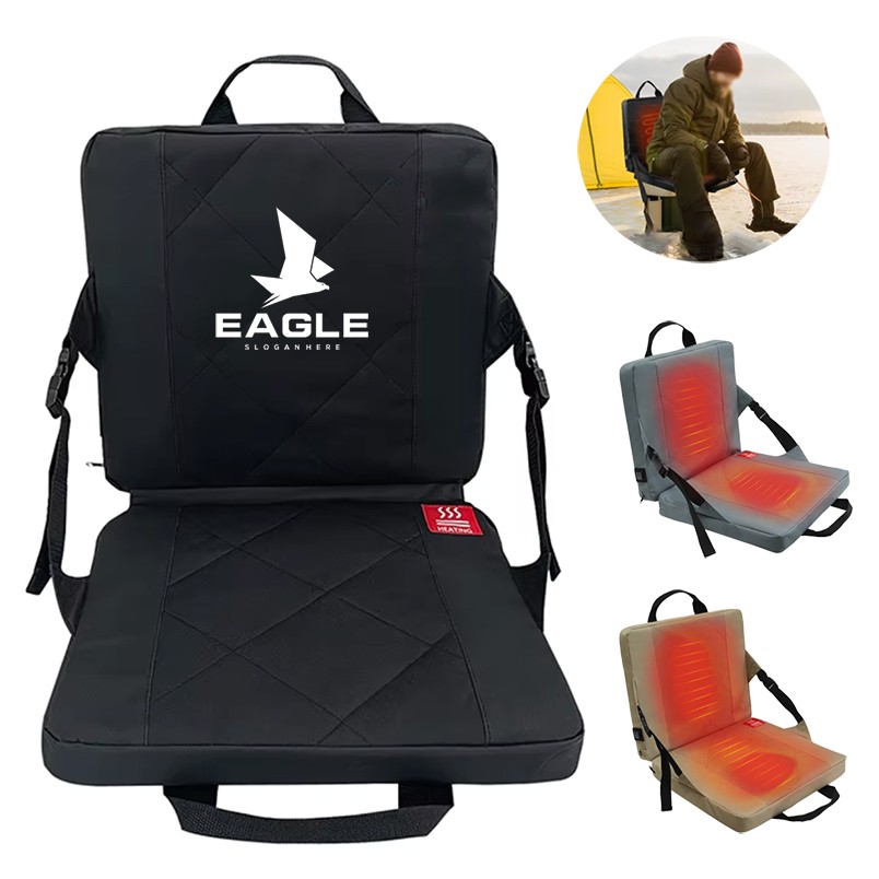 Adjustable Foldable Heated Stadium Seats Cushion with Zipper 1