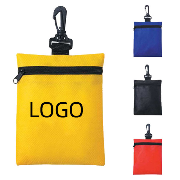 Waterproof Non-woven Zipper Pouch W/ Clip 2