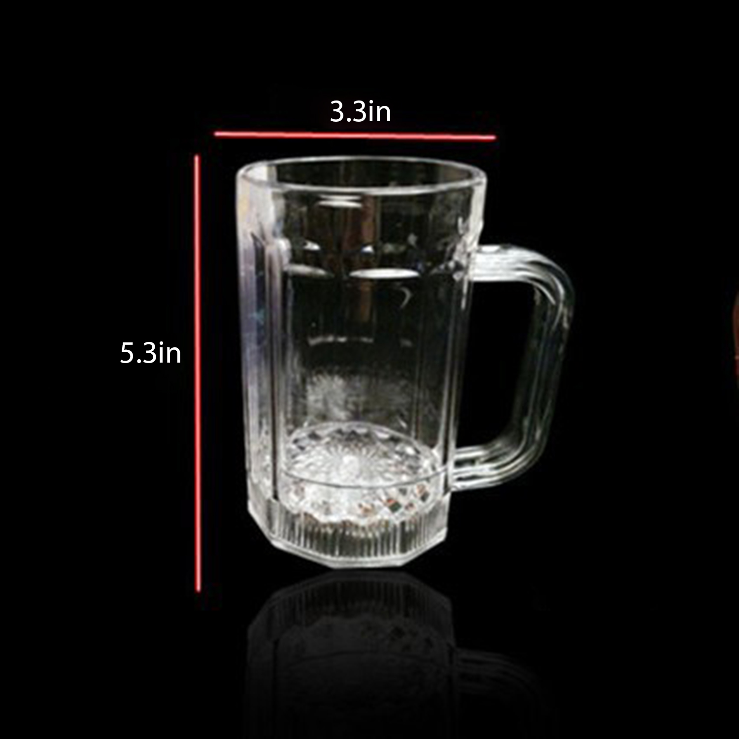 16oz Liquid Activated LED Light Up Beer Glass 4