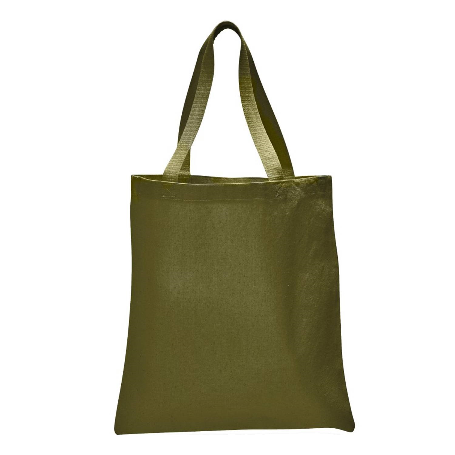 12 oz. Cotton Canvas Tote Bag with Web Handles 19
