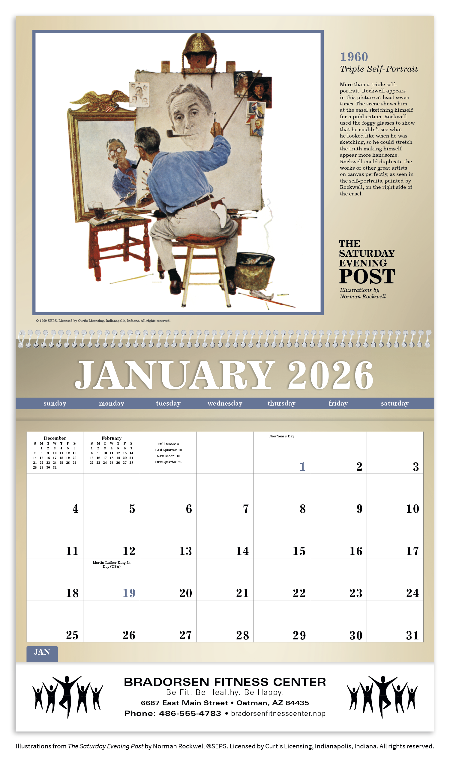 Triumph® Calendars The Saturday Evening Post Deluxe Pocket Calendar 19
