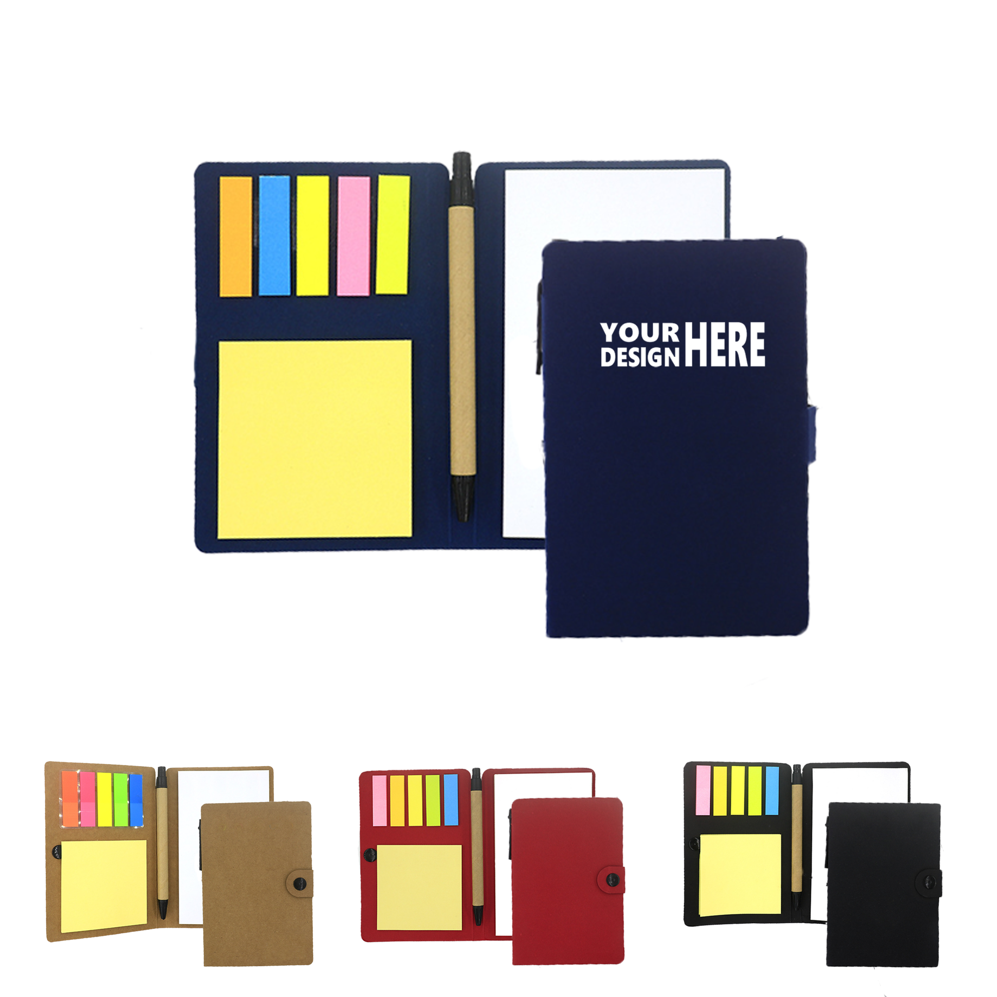 MOQ 20 PCS Sticky Memo Pad With Pen 3