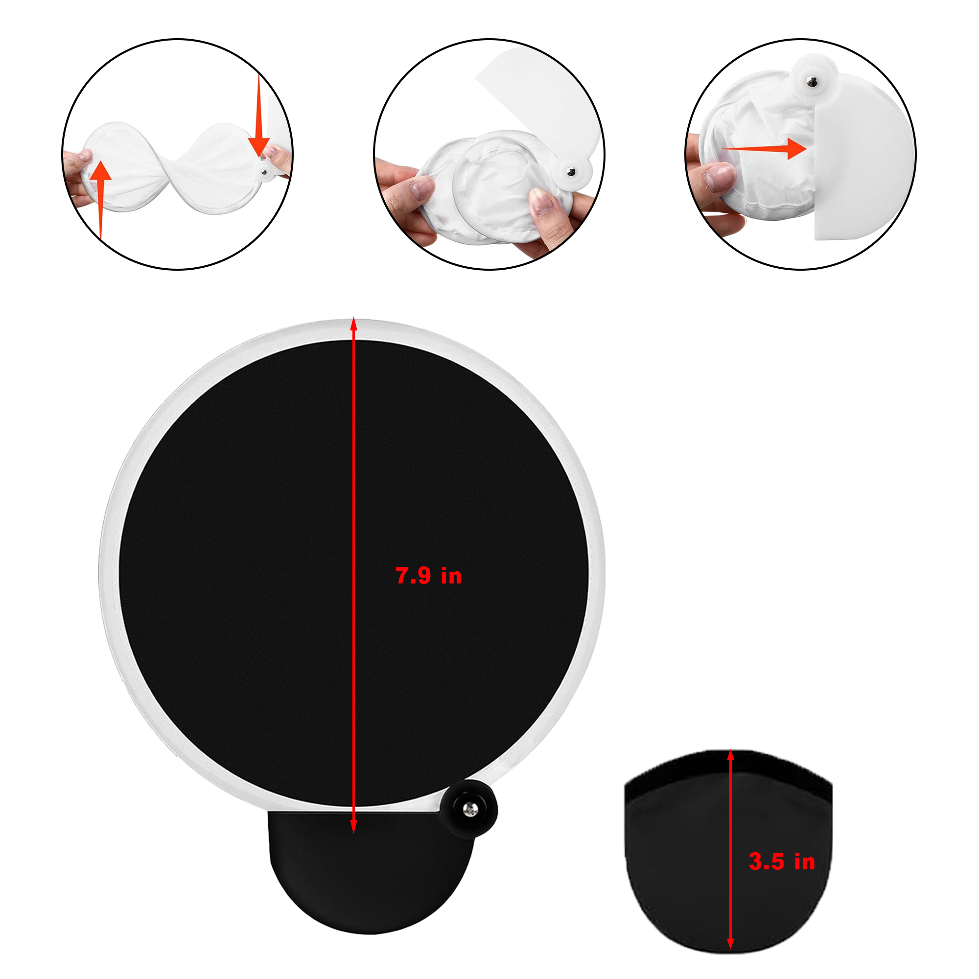 Foldable Reflector Hand Fans 3