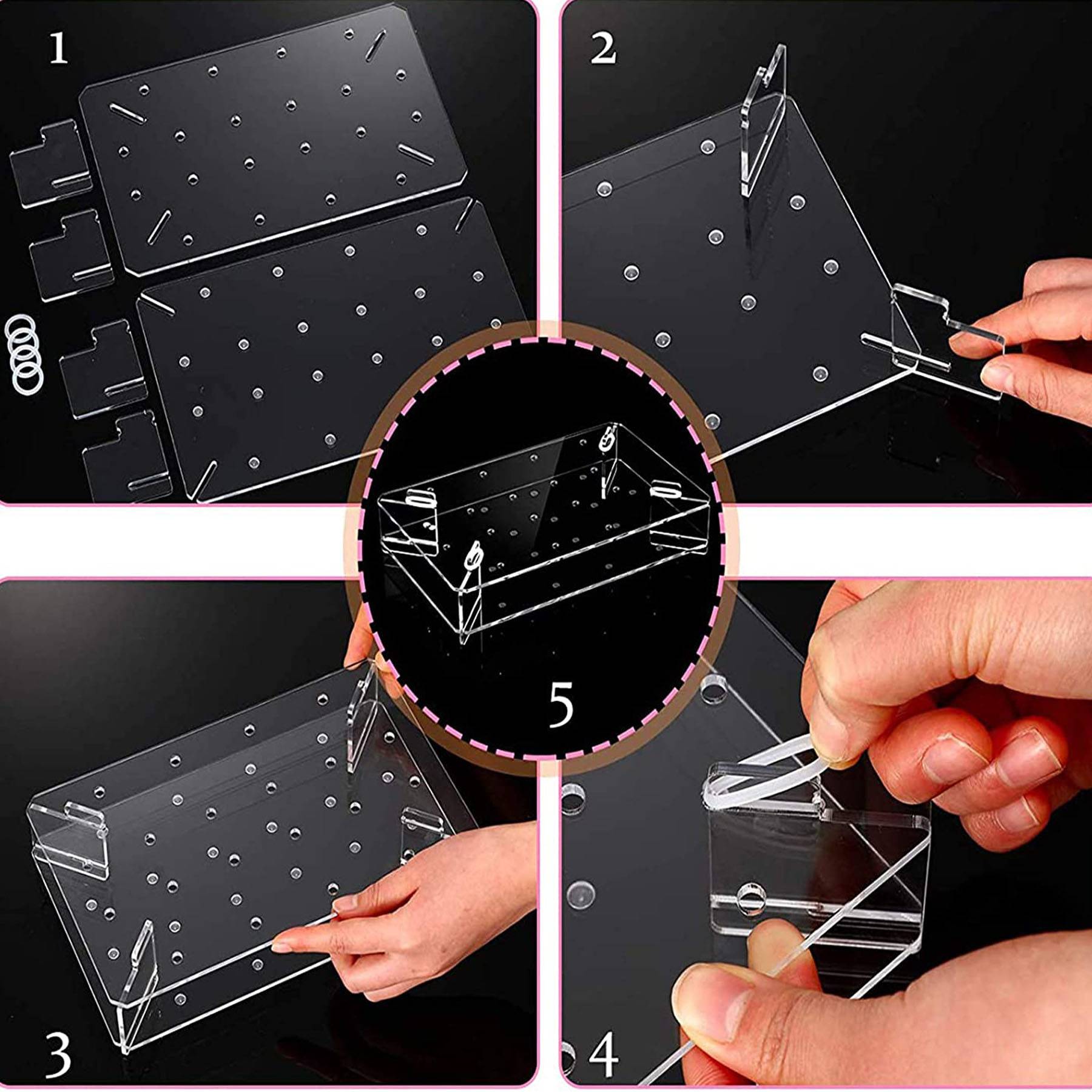 20 Hole Clear Acrylic Lollipop Display Stand 7