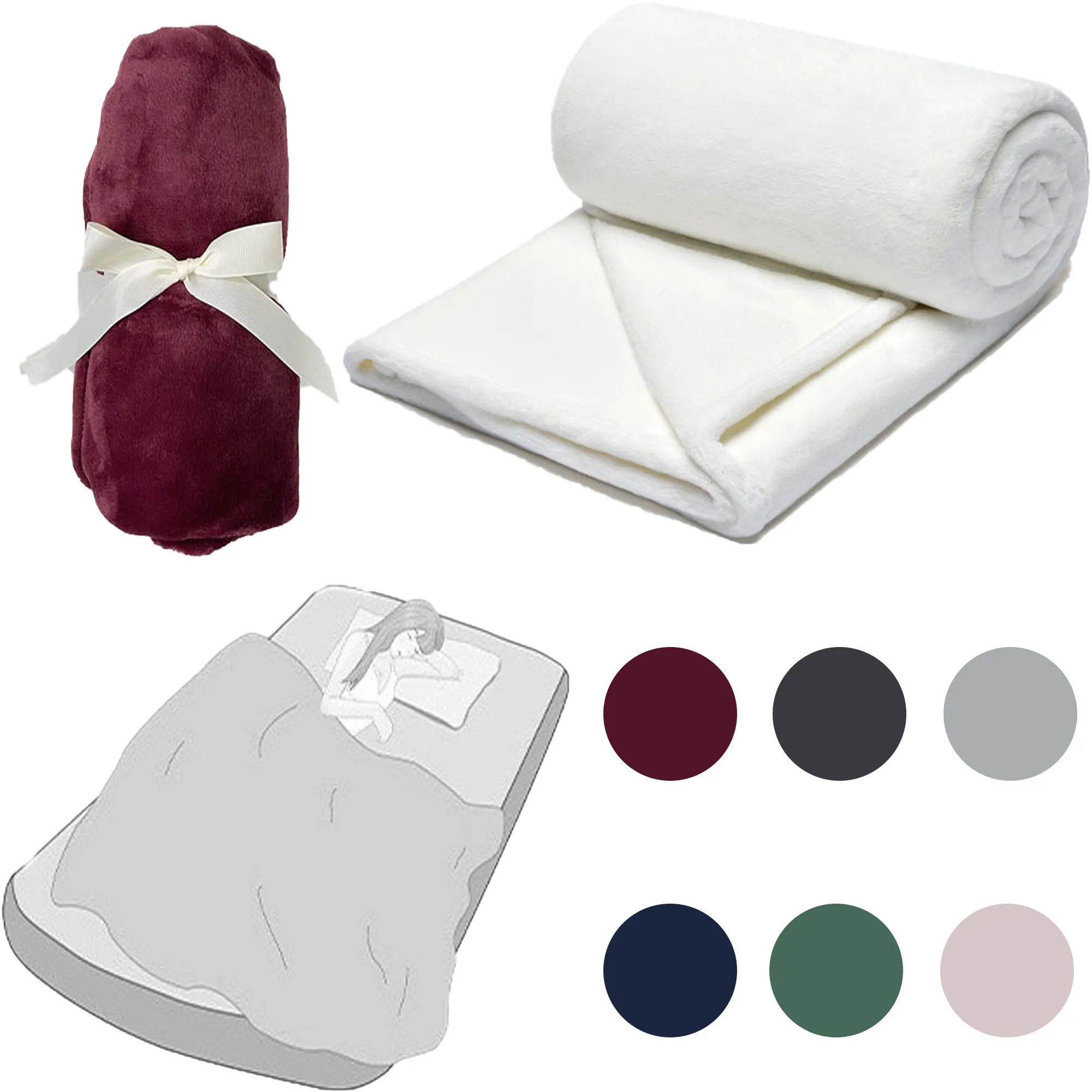 Spot Travel Sofa Coral Velvet Blanket 2