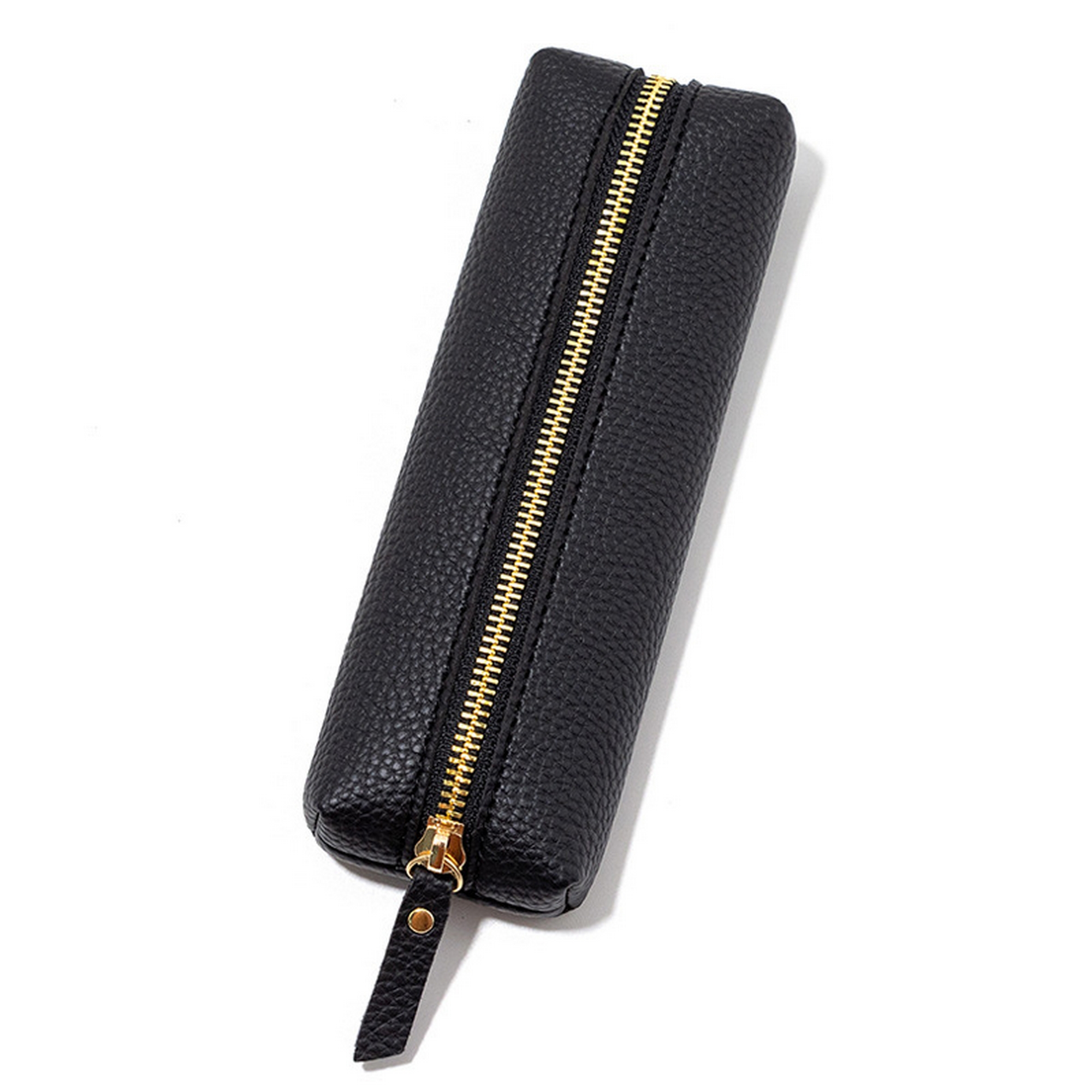 Pu Leather Zippered Pencil Case 4