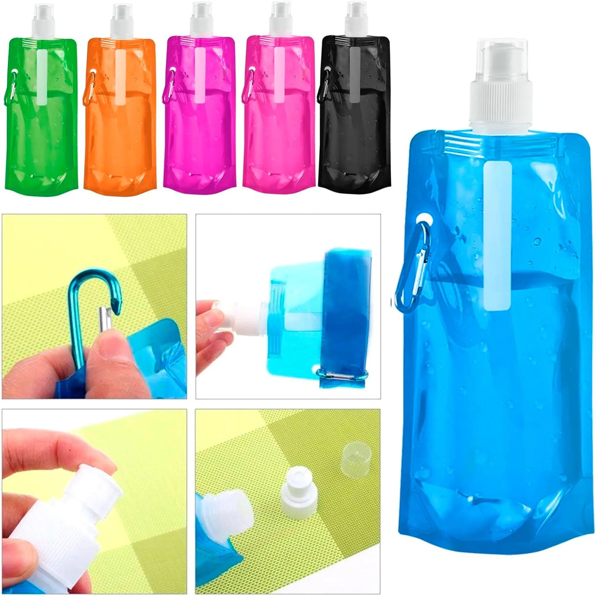 Leak-Proof Portable Foldable Water Bottle 12