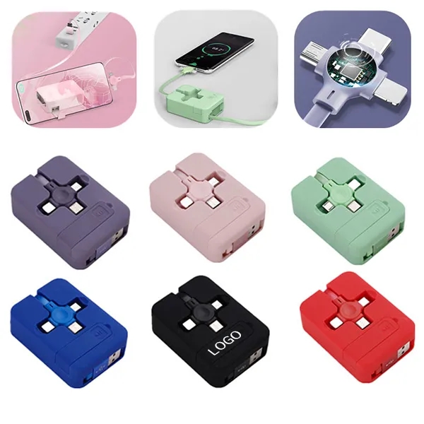 3-In-1 Retractable Charging Cable Multifunction Charger 5