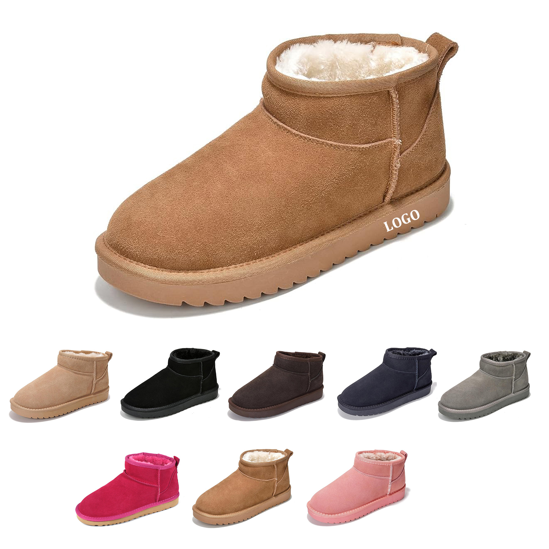 Winter Suede Ankle Snow Boots 4