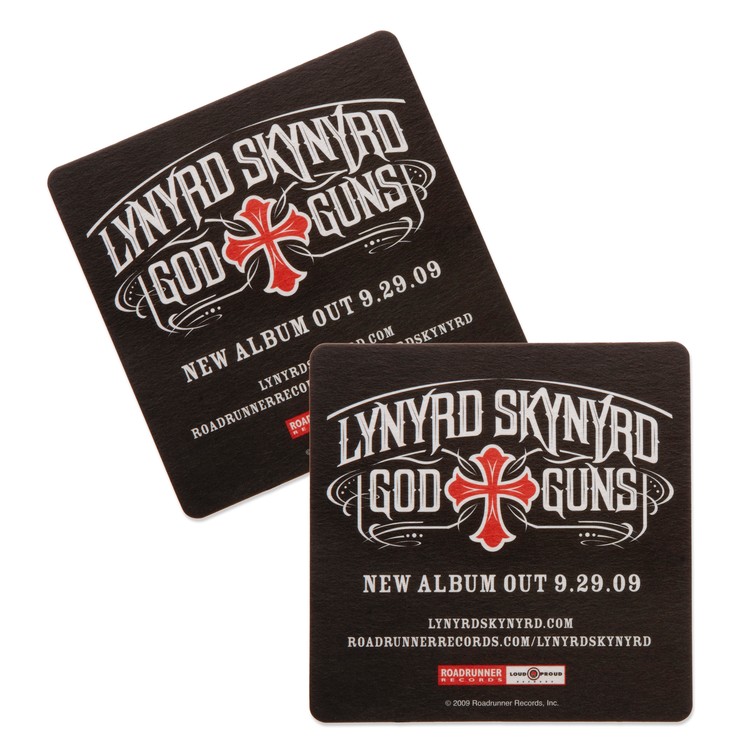 35-40 Point. 3.5" Pulp Board Coaster - Round or Square 2