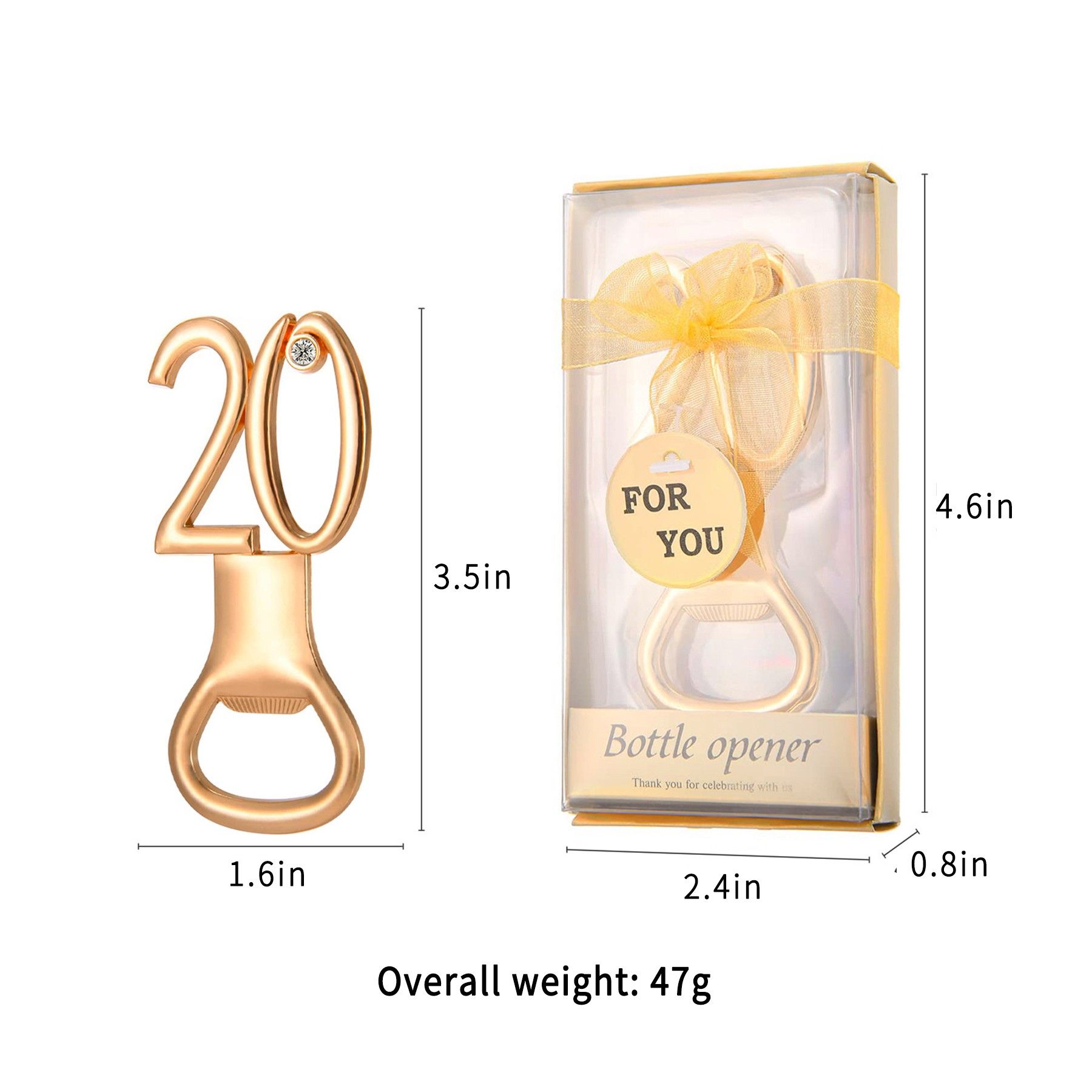 Digital Alloy Corkscrew Birthday Bottle Opener For Party Favors 9