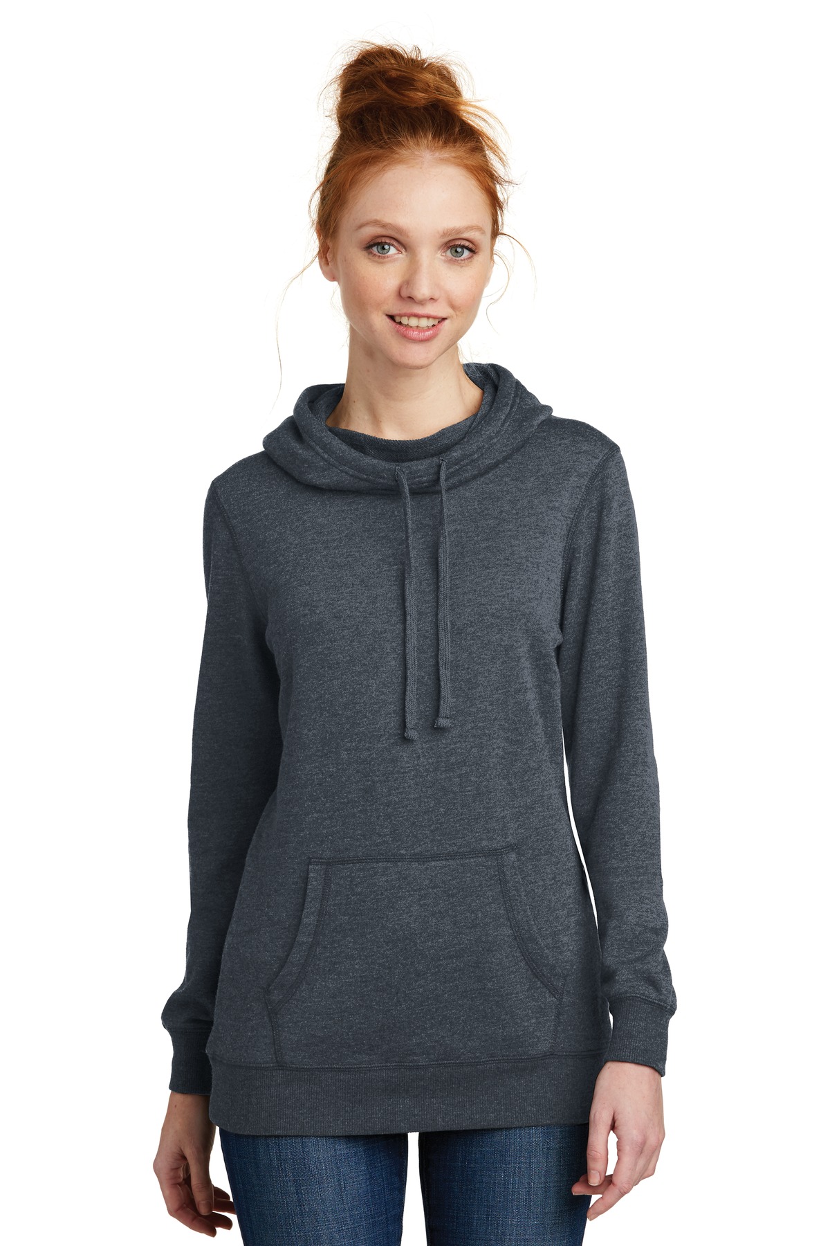 District Women's Lightweight Fleece Hoodie. DM493 13