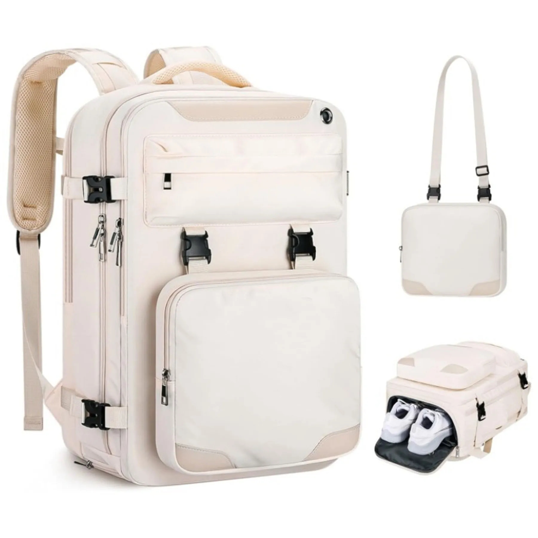 Travel Backpack With Detachable Crossbody Bag 5