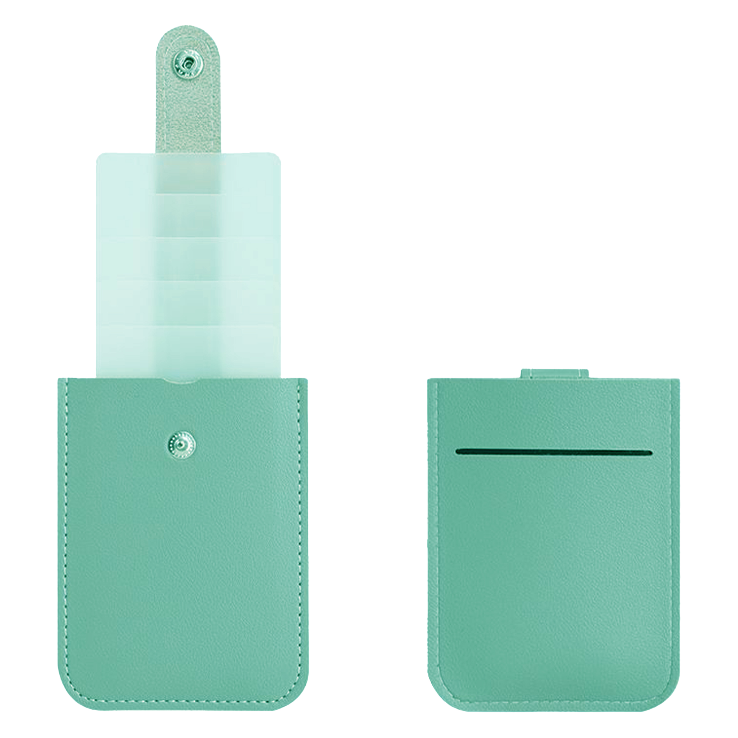Polyurethane Compact Multi-Card Holder With Logo 2