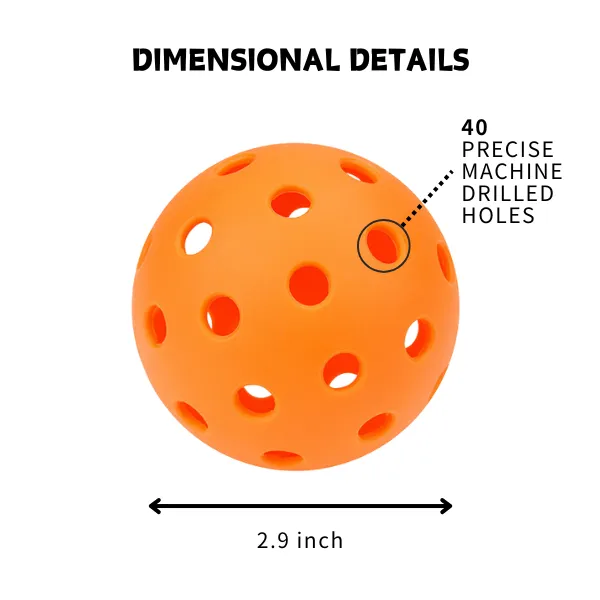 40-Hole Durable Pickleball 2