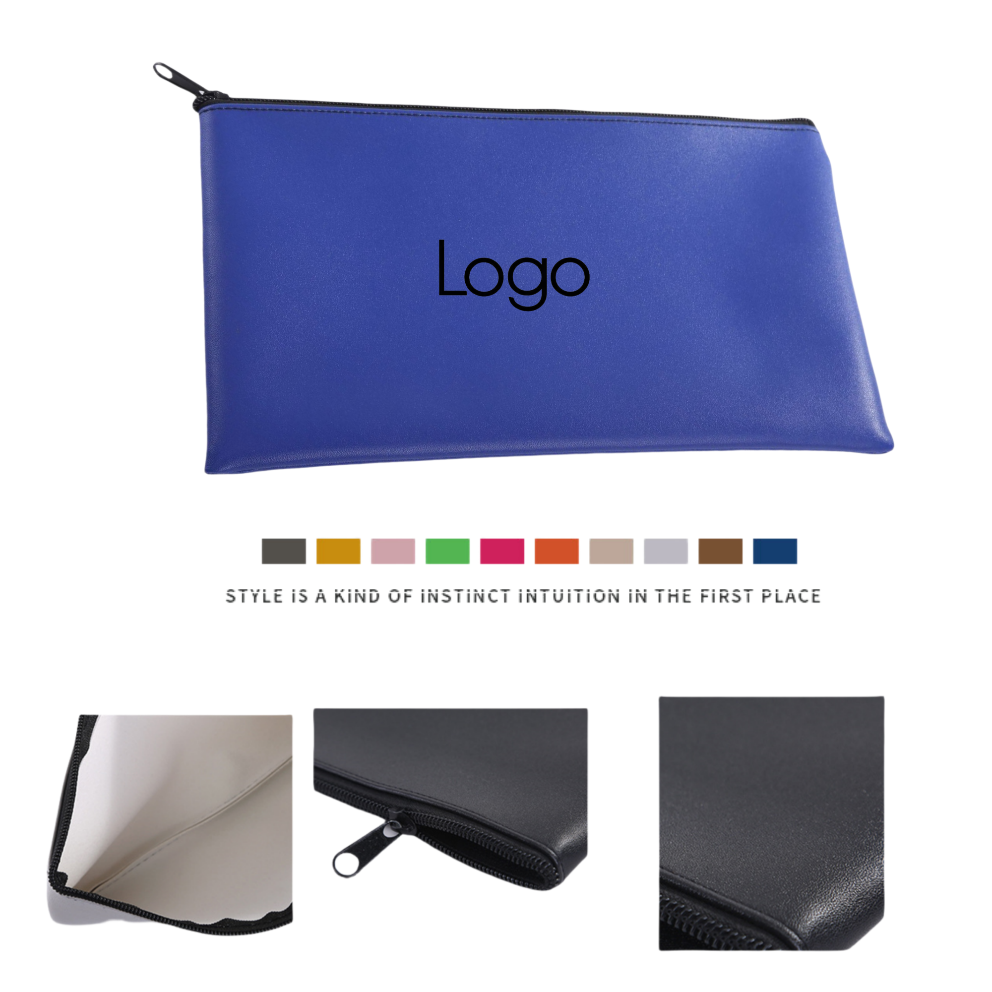 Faux Leather Deposit Money Bag 2