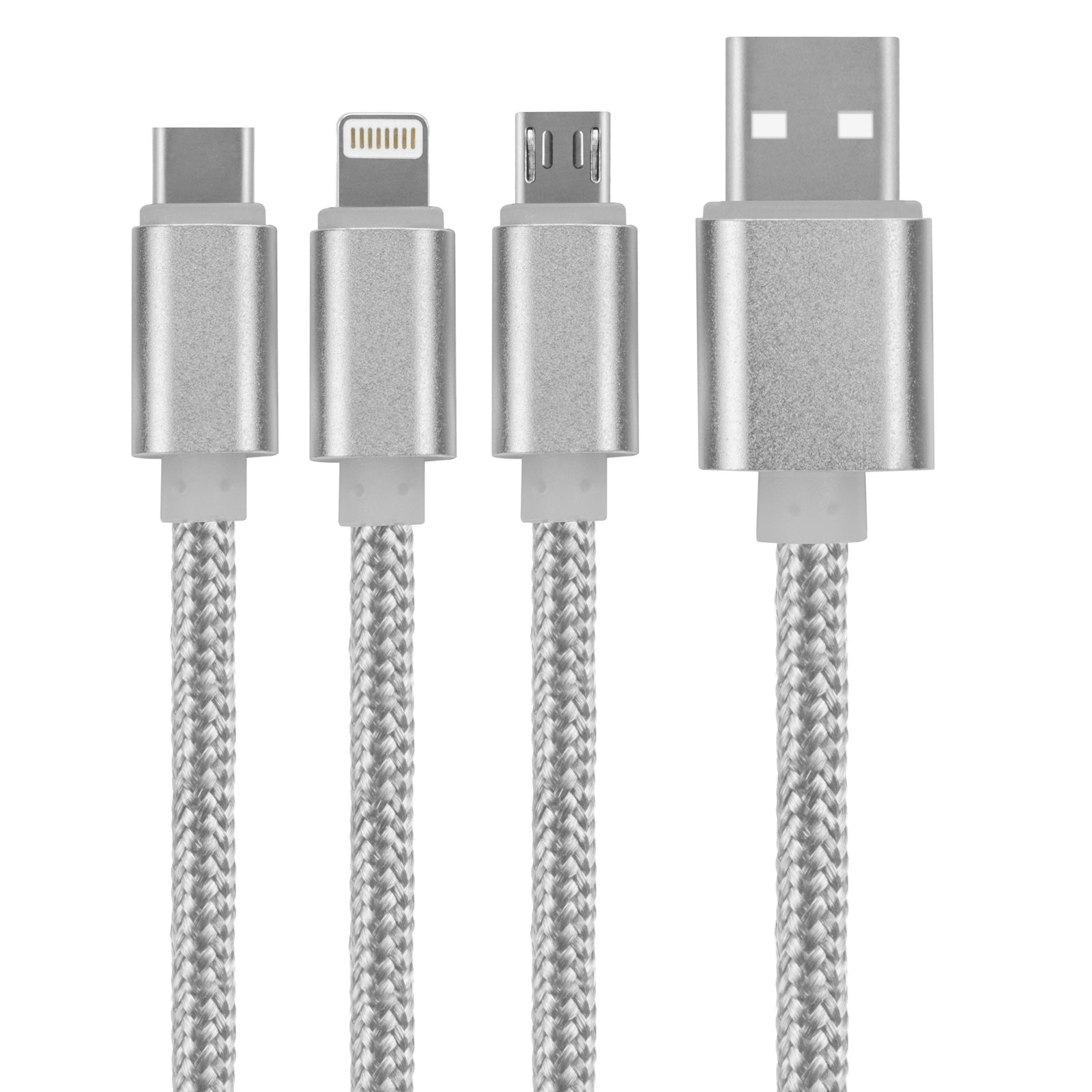 4-in-1 USB Keychain Charging Cable 14