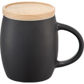 Hearth Ceramic Mug FSC®100% Wood Lid/Coaster 15oz 4